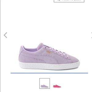 Puma lavender suede worn once. No box. Too big for me. Great color